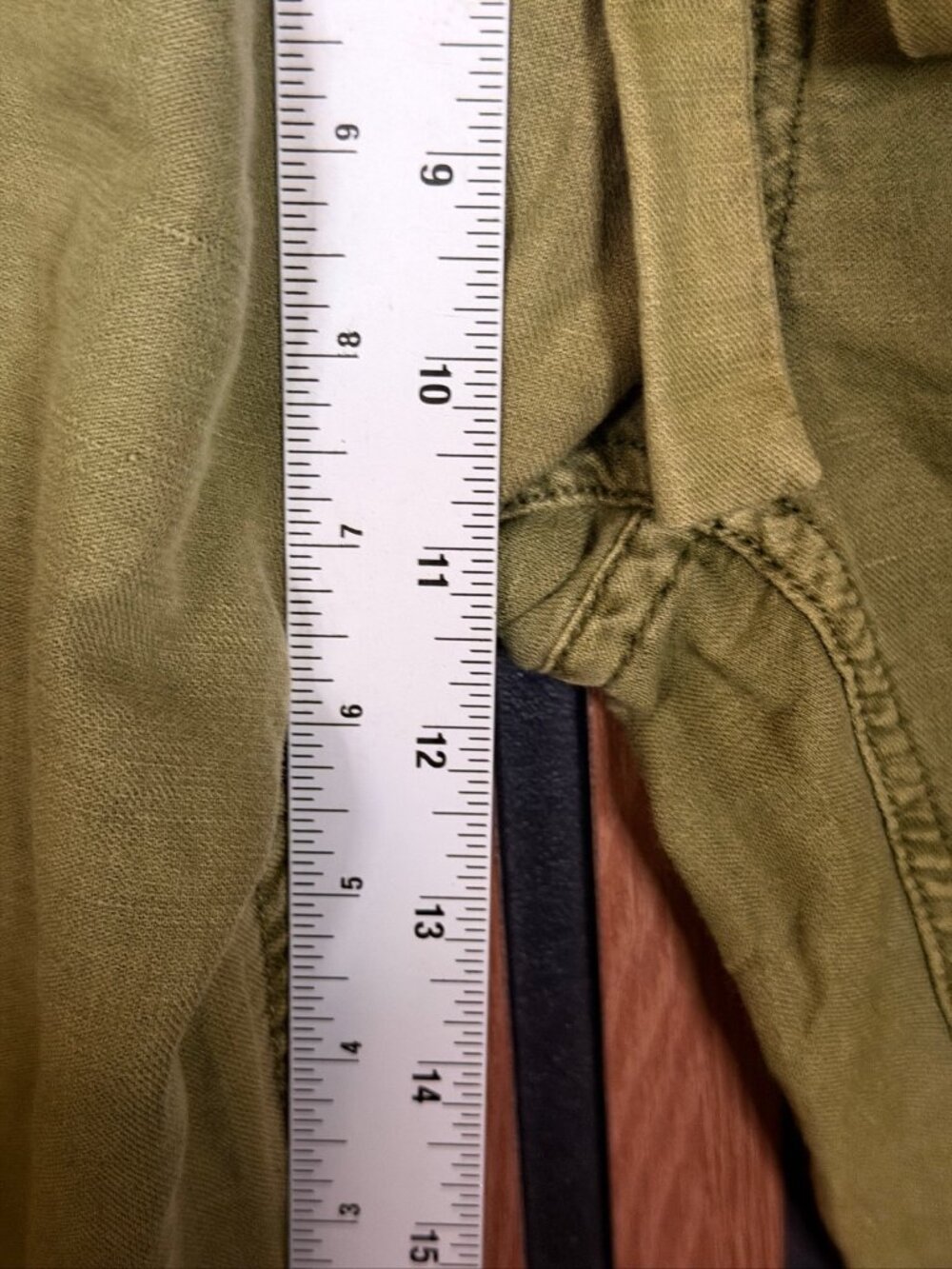 Free People Cargo Pants 4 Womens Green Dirty Wash Button Fly Baggy Bags - Picture 4 of 10